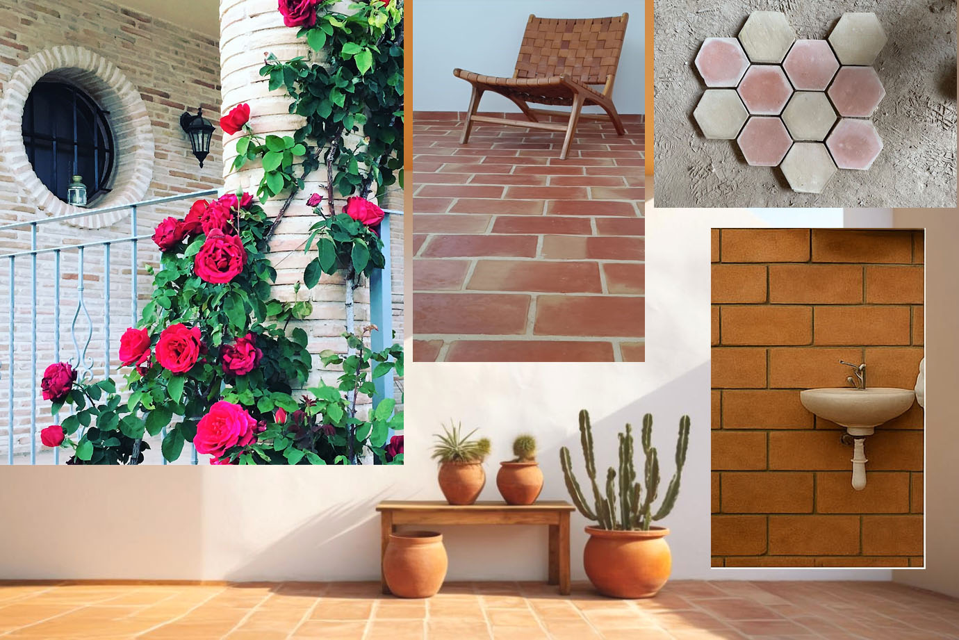 collage tierra cocida